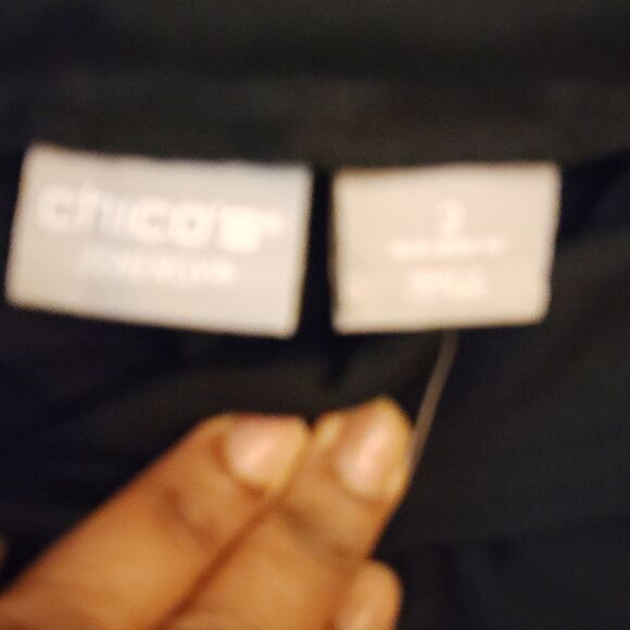 Chico's Black High Waist Tailored Shorts - Picture 3 of 4